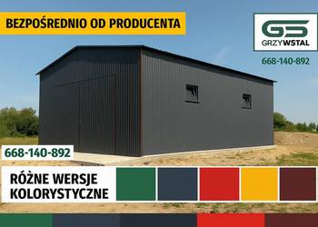 HALA / WIATA / MAGAZYN GARAŻ BLASZANY / Konstrukcja  -  GRZYWSTAL