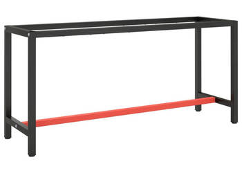 Rama do stołu roboczego czerwono-czarna 170x50x79 cm metal WM-151452