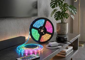 Taśma LED RGB 5m Wodoodporna + Pilot i Zasilacz Complete Set