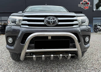 Orurowanie Hilux Przednie Niskie Kły Stal nierdzewna Baranek Toyota Hilux