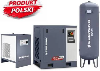 Sprężarka śrub LUFT 700 VSD+PM - 5,5kW - 650L/min. + Osuszacz N10S + 200L