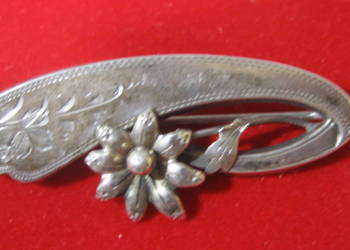 Stylowa Srebrna Broszka Vintage