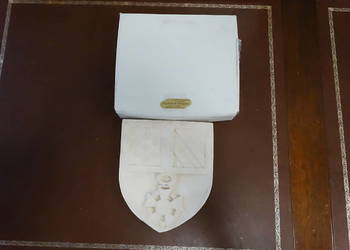 Płaskorzeźba Herb Księstwa Burgundii Dijon 21x18 cm