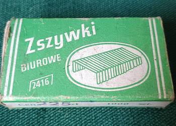 Retro zszywki biurowe 2416 opakowanie PRL
