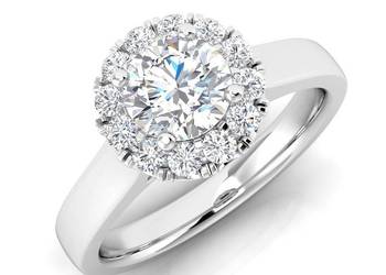 Pierścionek z brylantami 1,05 ct białe złoto pr. 585 (14K) Likwidacja -60%