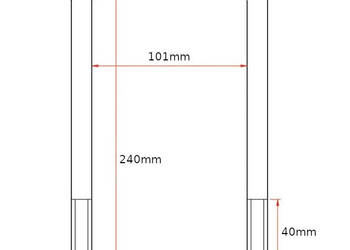 Cybant jarzmo obejma M16 100x240
