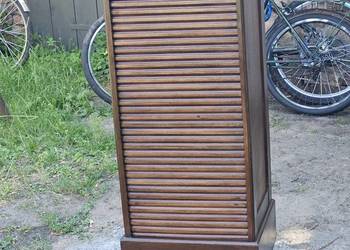Zabytkowa szafka roletowa/żaluzjowa tambour cabinet  lata 20-50 XX wieku