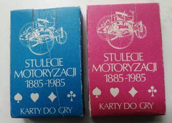 Karty do gry Stulecie Motoryzacji 1885 - 1985 PRL