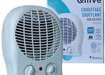 QILIVE Termowentylator 2000W z Termostatem, 4 Tryby, Biały