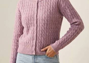 różowy sweter rozpinany Sinsay, rozm.S