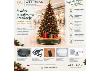 PODEST OBROTOWY - Obrotnica -napęd reklamy do 120 kg , 1 m , sterowanie
