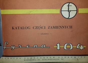 syrena 104 katalog części zamiennych syrena 104 katalog części zamiennych