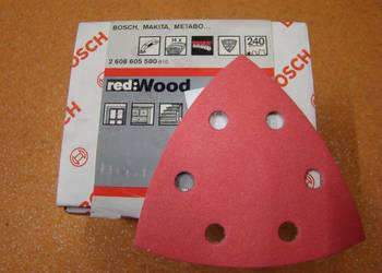 Papier ścierny DELTA Granulacja 240 Red Wood BOSCH, 35 PC