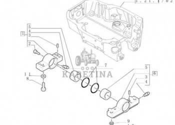 New Holland T6010 Czop zawieszenia obr 87311596