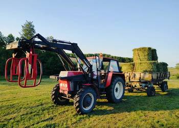 Zetor 8045 z przyczepą sztywną d 46