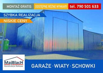 Garaż Blaszany Ocynkowany - Wiata - Hala - Magazyn -Garaże – Maj-Blach