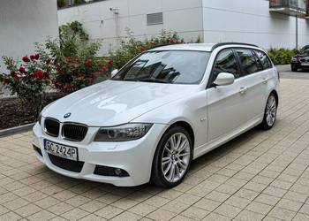 BMW Seria 3 E91 2,0d Lift 2011 r. Bezwypadkowy M-pakiet Skóry