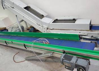 Taśmociąg płaski, przenośnik taśmowy 405 x 31,5 cm - mkvplast.pl