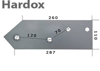 Płoza krótka HARDOX 5000301/P części do pługa VOGEL NOOT