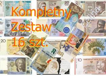 LOKATA 16 x Banknot AB0000842 Chrzest 1050 DŁUGOSZ KOMPLET