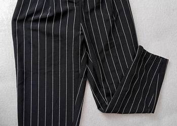 Eleganckie czarne spodnie proste marki H&M XS