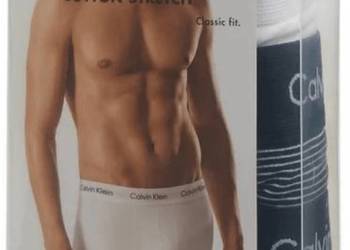 CALVIN KLEIN oryginalne 3pack - białe, czarne, paski r.