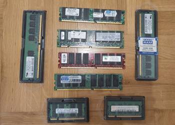 Pamięć RAM, kości, różne rodzaje, używane, 128MB, 256MB, 512MB, 1GB!!!!!!!!