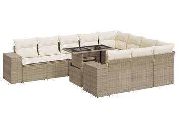 vidaXL 11-cz. zestaw mebli ogrodowych z poduszkami(SKU:3326869)