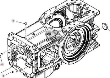 Massey Ferguson 7718S 7718 S 1804A DYNA 6 Obudowa Przekładni Skrzyni Biegó…