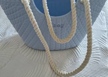 Duża plażowa torba Obaga, nowa, nienoszona z plecionymi sznurami