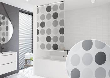 Roleta prysznicowa ŁAZIENKOWA ZASŁONKA 80x240 winylowa Estiva szara