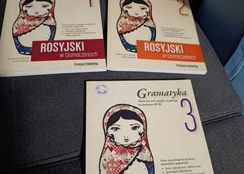 gramatyka rosyjski w tłumaczeniach 3 książki z płytami