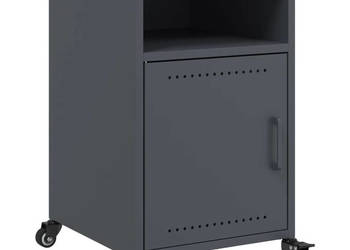 Szafka nocna antracytowa 36x39x59 cm stal WM-846720