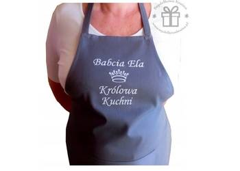 PREZENT na DZIEŃ BABCI dla DZIADKA fartuch z HAFT imieniem
