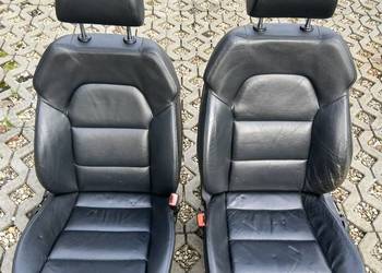 Audi A6 C6 Fotele skóra czarna przód Rybnik
