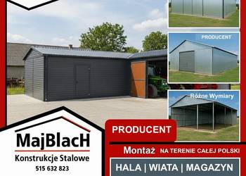 A100-Blaszak Garaż w kształcie L |Blaszak| PRODUCENT |Montaż  -  Maj-Blach