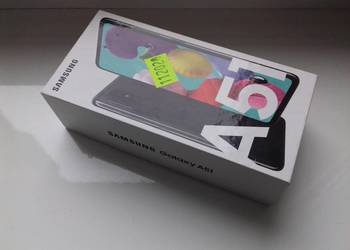 Pudełko od Samsung Galaxy A51, SM-A515F, kluczyk, opakowanie, Black + papie
