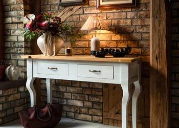 Biała konsola w ludwikowskim stylu LUD 20