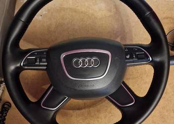 Kierownica Audi A6 C7 A7 skórzana, podgrzeana, grzana, z poduszką
