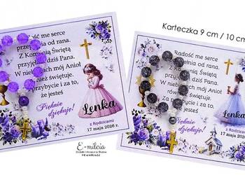 Podziękowania dla Gości z okazji I Komunii Św. - dziesiątka różańca