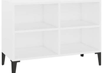 Szafka TV z metalowymi nóżkami biała 695x30x50 cm WM-805932