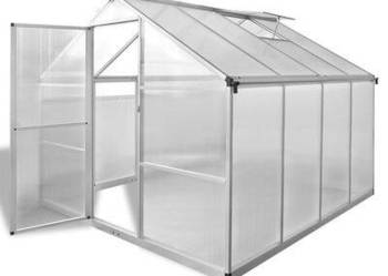 vidaXL Szklarnia ogrodowa ze wzmacnianą aluminium ramą, 6,05 m²（SKU:41318）