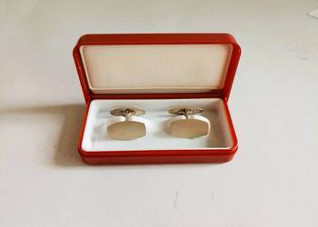 Spinki mankietowe męskie srebrne vintage