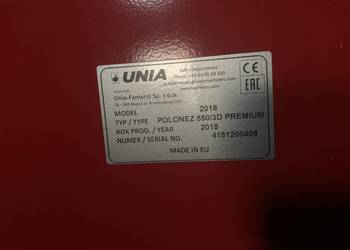 Siewnik zbożowy polonez 550 3d unia famarol premium