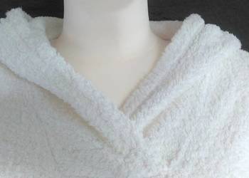 Ręcznik biały Bluza frotte KAPTUR r. 36-38 Unisex