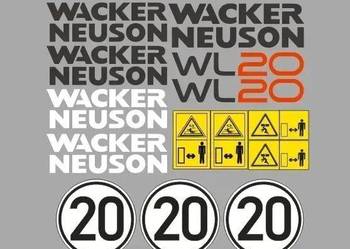 Naklejki oklejenie WACKER NEUSON WL20 Zamiennik