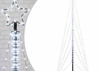 vidaXL Choinka LED 525 diod LED Zimna biel 302 cm（SKU:4016417）