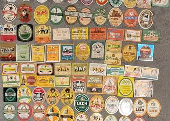 Etykiety piwne zestaw 230 etykiet polskie browary