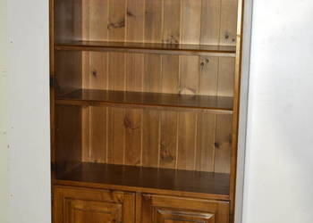 regał , biblioteka sosnowa . rustykalna
