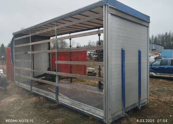 SKRZYNIA ŁADUNKOWA PAKA PLATFORMA  aluminiowa FIRANA dł. 726cm szer. 248 cm